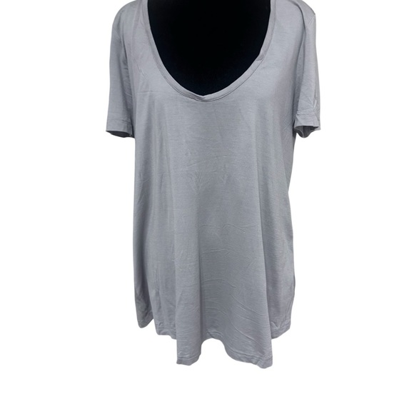 Burberry Light Gray Short Sleeve Tee - Picture 1 of 7